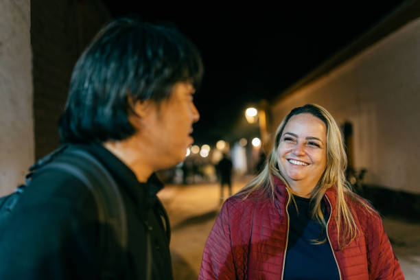 istock Friends in San Pedro de Atacama at night 1404510861