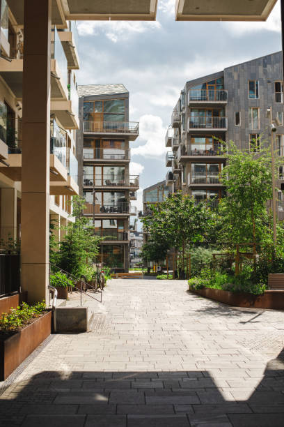 istock Modern residential buildings in Oslo, Norway. 1404511142