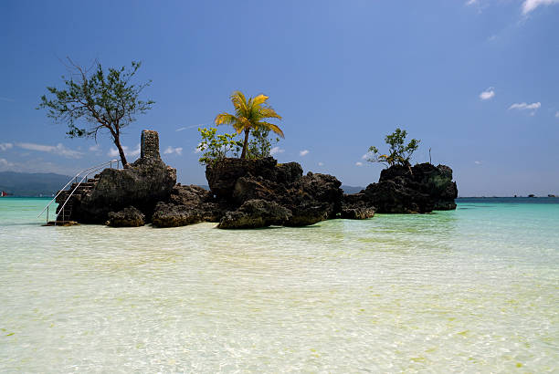 istock Boracay rock in tropical waters 140451181