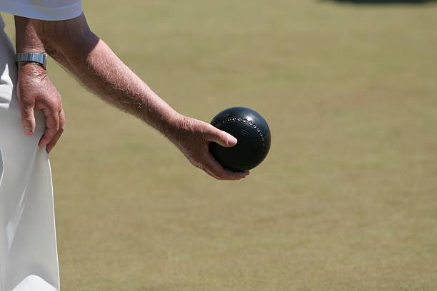 Lawn Bowl stock photo