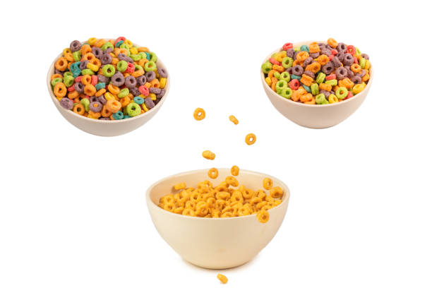 istock Honey rings cereal box for morning breakfast. 1404512348
