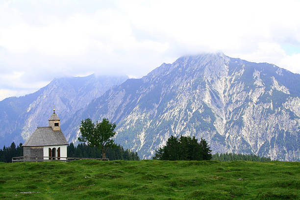 istock Chapel on mountain in Austrian alps 140451969