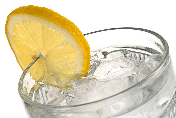 Glass of Iced Water. stock photo