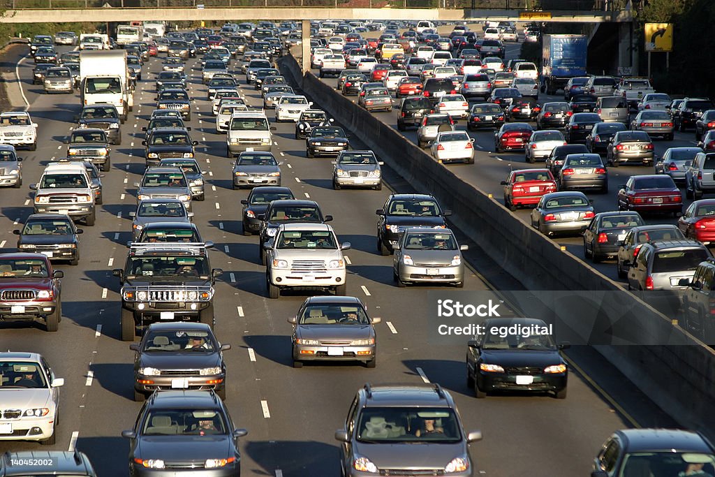 Traffic jam in Los Angeles Traffic Stock Photo