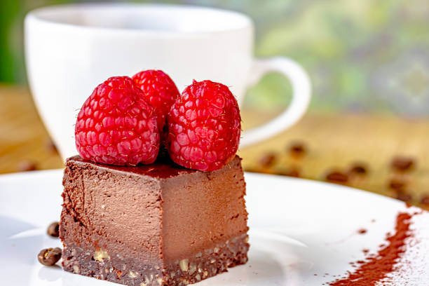 istock Beautiful chocolate cake with fresh berry. Selective focus 1404522844