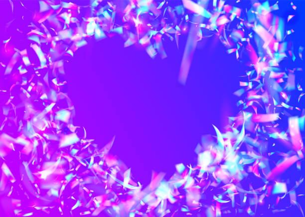 istock Kaleidoscope Confetti. Hologram Sparkles. Digital Foil. Fiesta A 1404527008