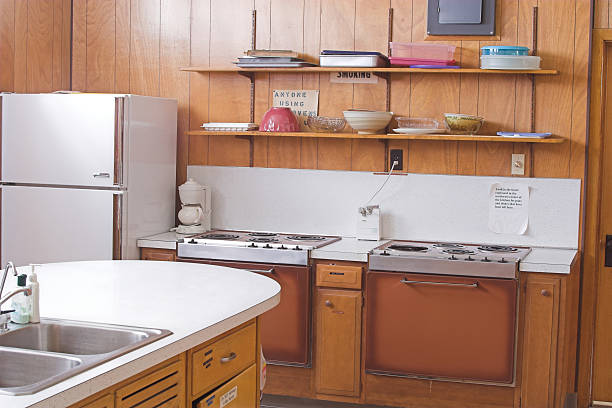Interior of a 1960s - 1970s kitchen