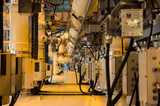 istock Complex gas-insulated switchgear inside Nuclear Power Plant 1404533589