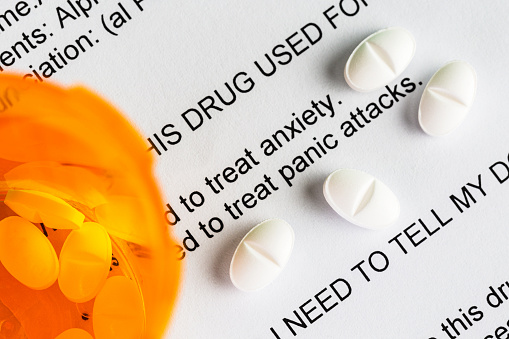 Prescription medication for anxiety and panic attacks.