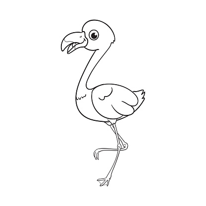 Black Outline White Birds Bird Flamingo Animal free vector Black Outline White Birds Bird Flamingo Animal free vector