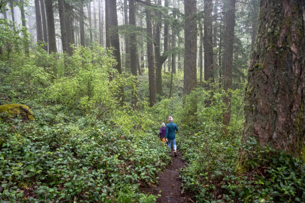 istock Mother and daughter exploring nature 1404535942