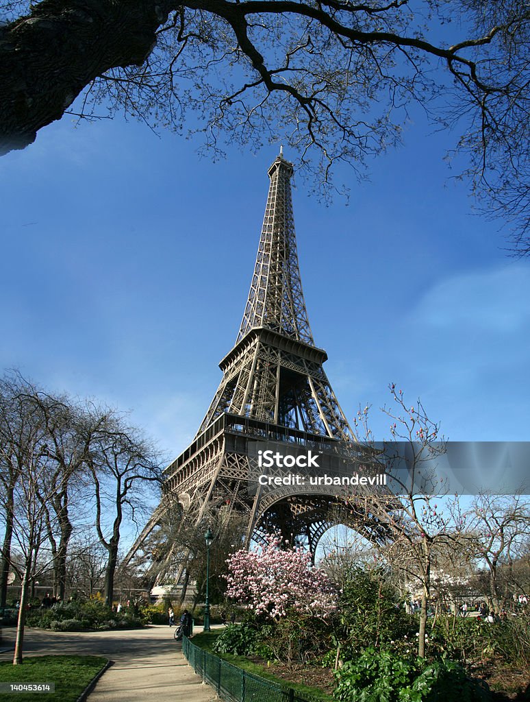 Calma sunny Torre eiffel vista-França - Royalty-free Exploração Foto de stock