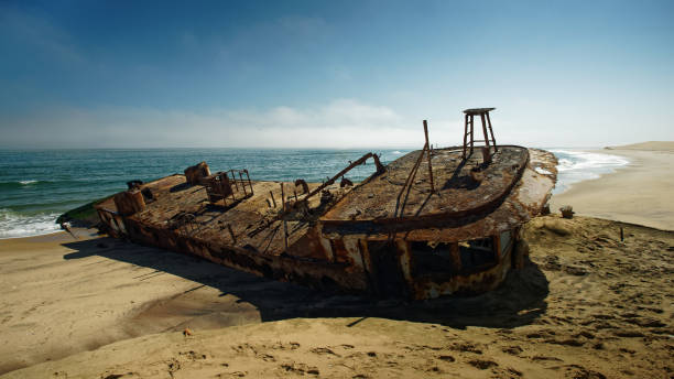istock Shawnee shipwreck, the Skeleton Coast of Namibia, south west Africa. 1404536607