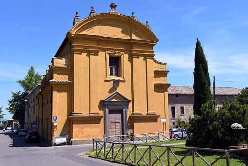 ex st. bonaventure church converted into the vittorio taborra auditorium in the historic center of the old church Bagnoregio italy