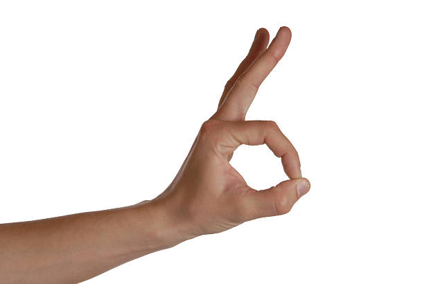 istock Man is holding ok sign 140454300