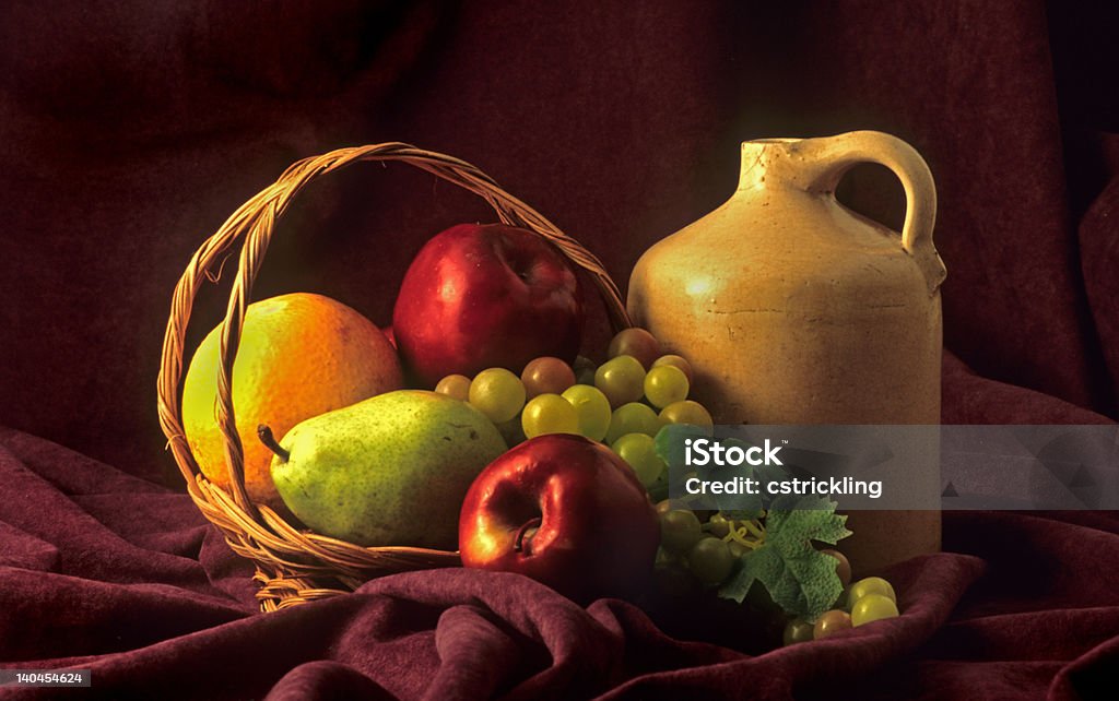 Cesta de frutas - Foto de stock de Cesto royalty-free