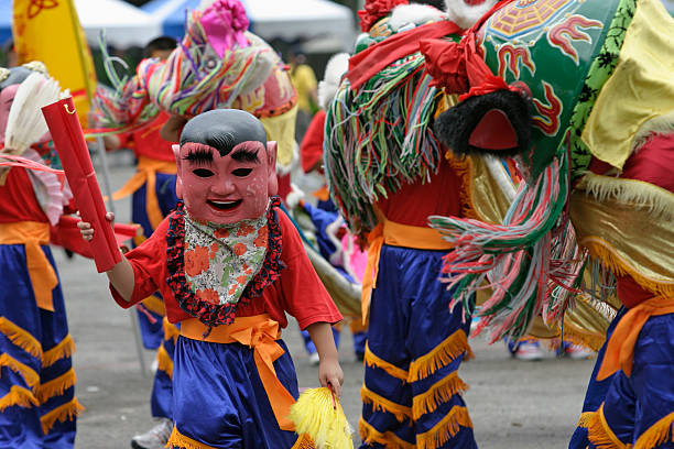 istock Children play lion dancing 140454987