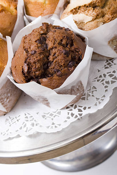 cafe muffins stock photo