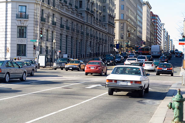 istock Evening Rush Hour Traffic  in Washington DC, United States 140455809
