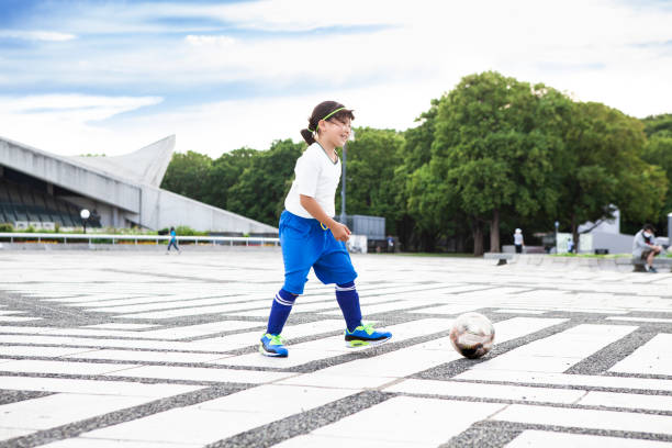 istock Japanese girl soccer player. 1404559778
