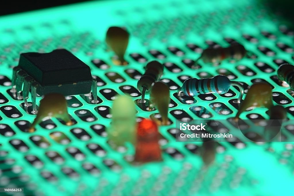 전자 부품 - 로열티 프리 LED 조명 스톡 사진