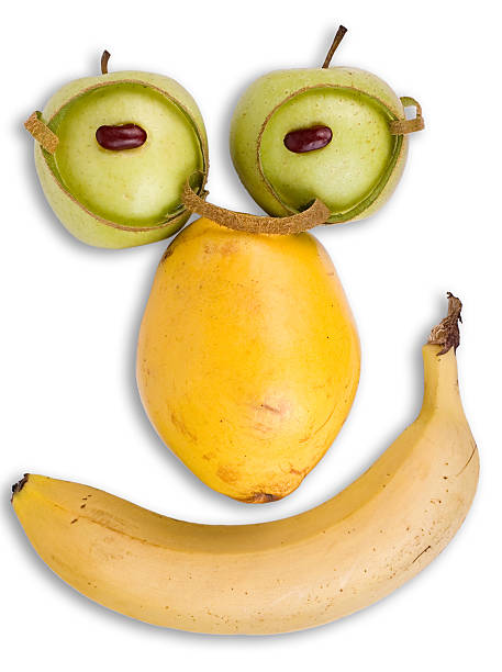 istock Intelligent face made of fruits 140456676