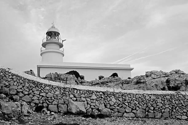 Island lighthouse stock photo