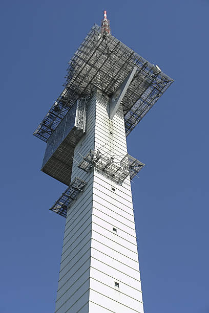 Communications tower stock photo