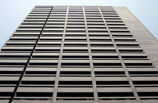 Ugly Concrete Office Building stock photo