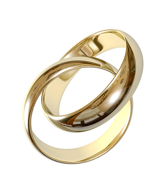 under skrue Alvorlig Wedding Rings 3d Stock Photo - Download Image Now - Wedding Ring, Wedding,  Gold Colored - iStock