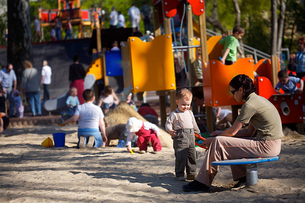 On Playground stock photo