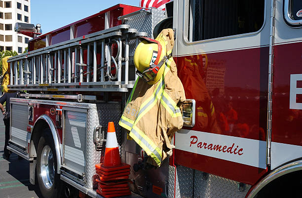 istock Sideview of Firetruck 140457293