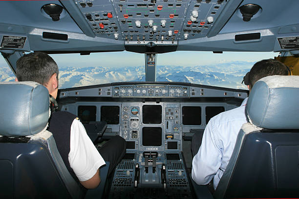 istock Airbus A330 cockpit in-flight view 140457379