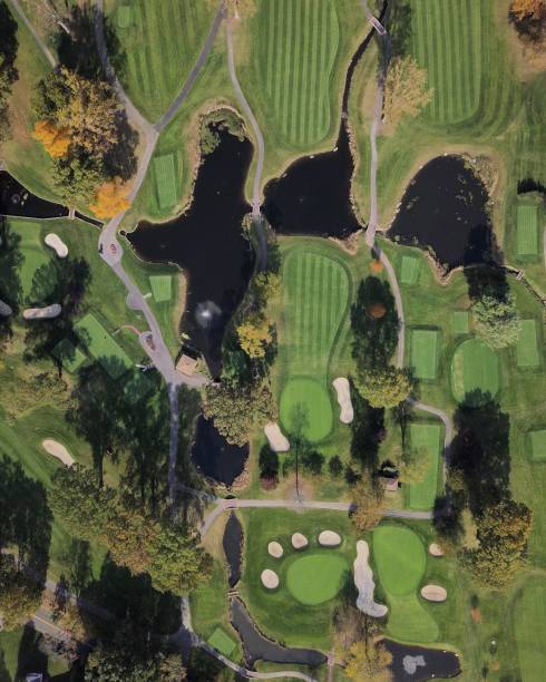 istock Aerial view of Westchester County golf course 1404576713