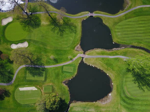 istock Aerial view of Westchester County golf course 1404576717