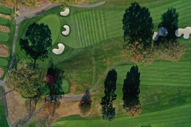 istock Aerial view of Westchester County golf course 1404576727