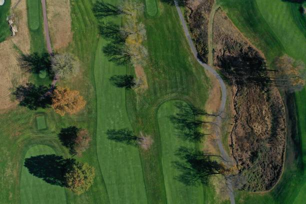 istock Aerial view of Westchester County golf course 1404576732