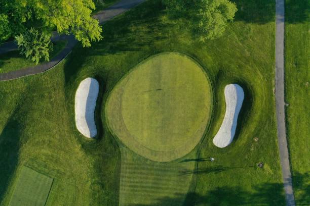 Aerial view of Westchester County golf course