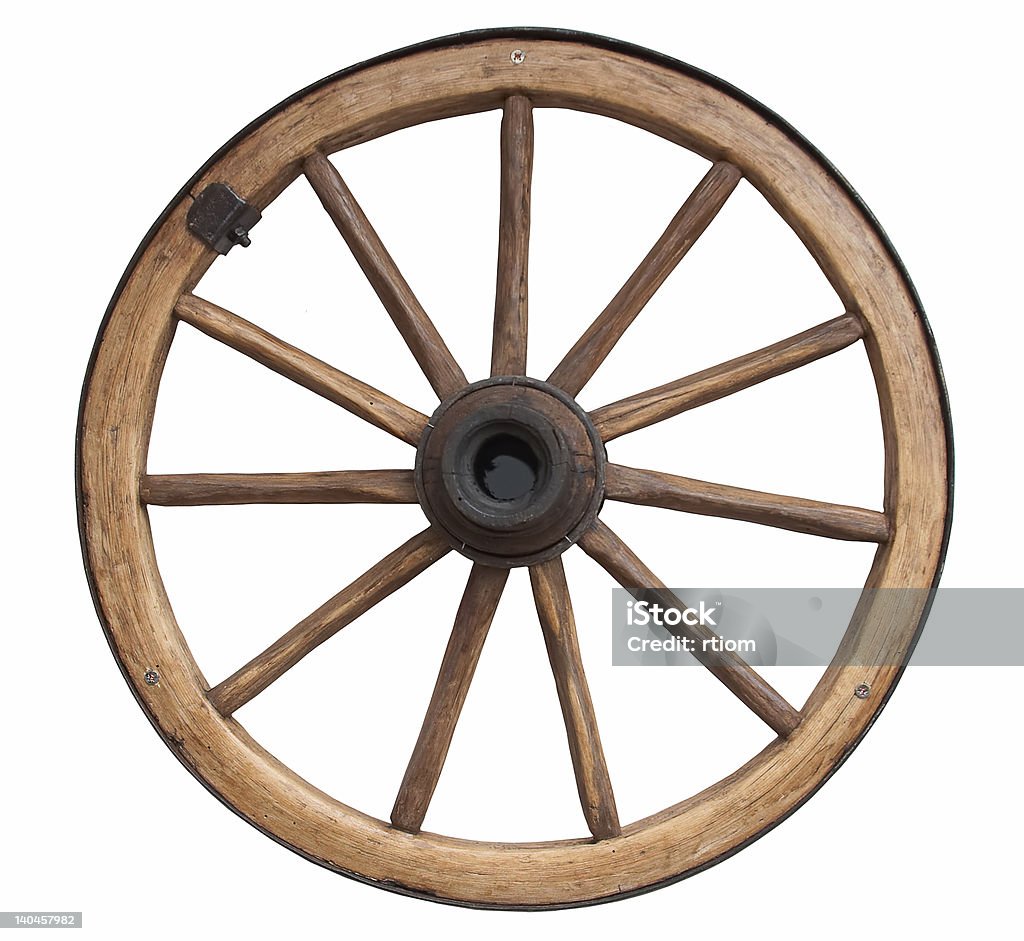 Old fashioned ruota - Foto stock royalty-free di Ruota di carro