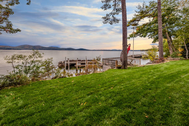 istock Down by the lake by the dock 1404580125