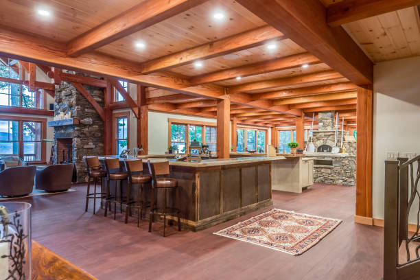 istock Open dining and sitting area of new home 1404580148