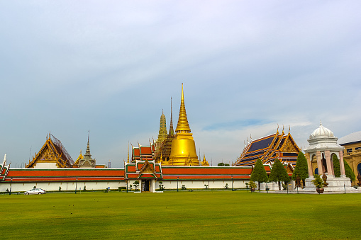 Thai royal palace view from distance