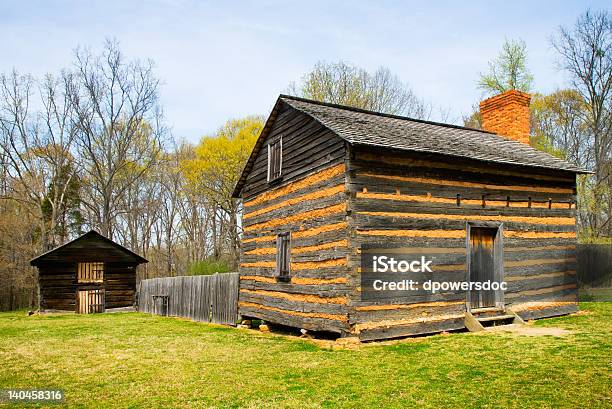 Polk Kitchen House And Shed Stock Photo - Download Image Now - Slavery, Log Cabin, Plantation