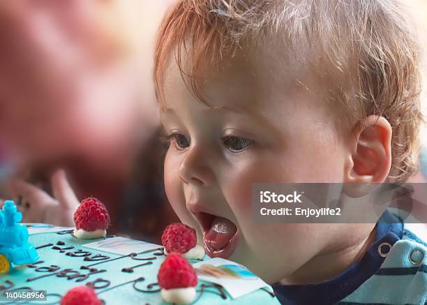 Молодой Мальчик На День Рождения — стоковые фотографии и другие картинки День рождения - День рождения, 12-17 месяцев, Веселье