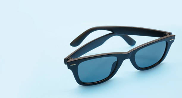 istock Image of black-rimmed sunglasses viewed from an angle 1404590423
