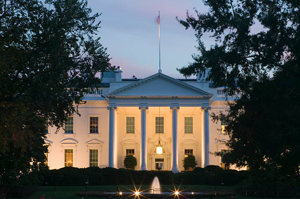 la maison blanche - white house president of the usa lafayette square eastern usa photos et images de collection