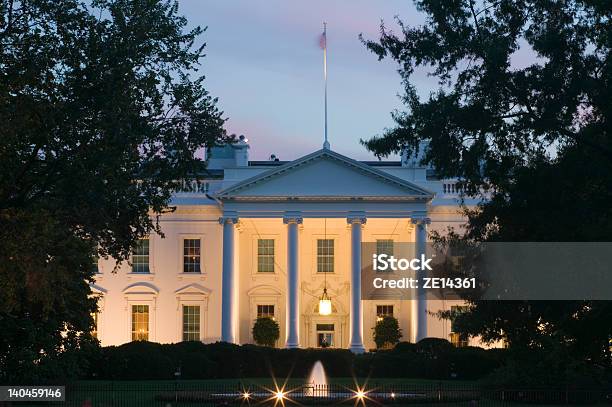 A Casa Branca - Fotografias de stock e mais imagens de Capitais internacionais - Capitais internacionais, Casa Branca - Washington DC, Destino de Viagem