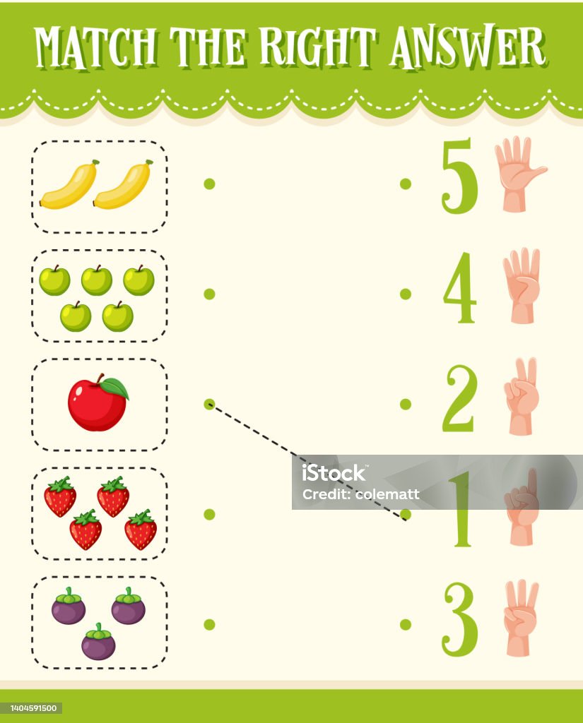 Count Math Cartoon Math Count Number Worksheet Stock Illustration - Download Image Now ...
