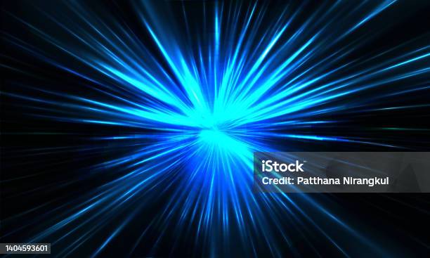 Fast Zoom Shadow Abstract Blue Light Speed Zoom Fast Night Background Stock Illustration ...