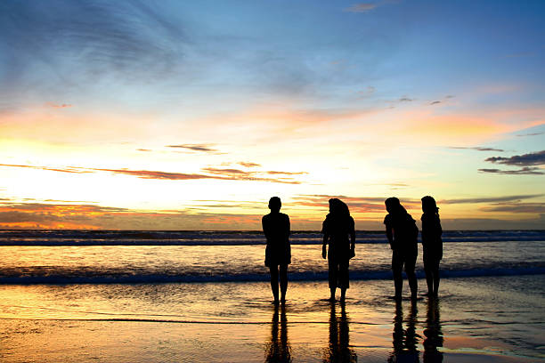 Girls at the beach